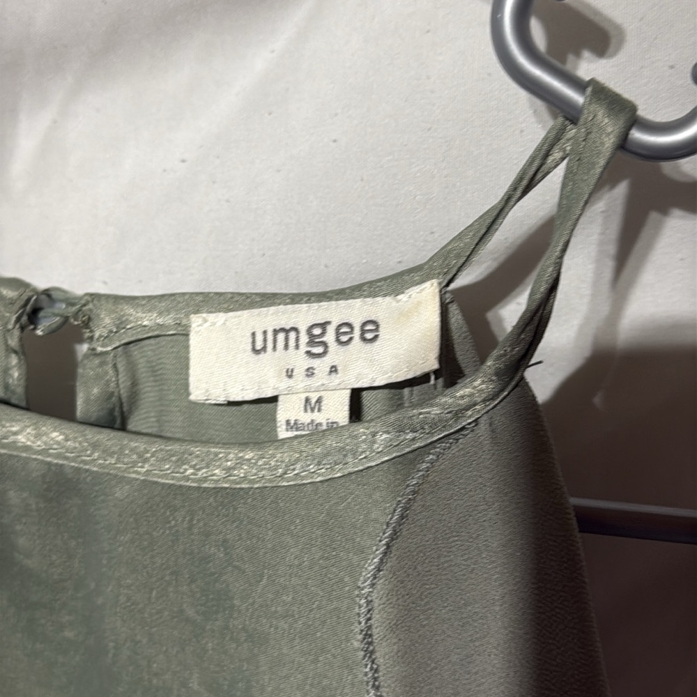 Umgee Backless Gray Ruffle Dress - Picture 4 of 4